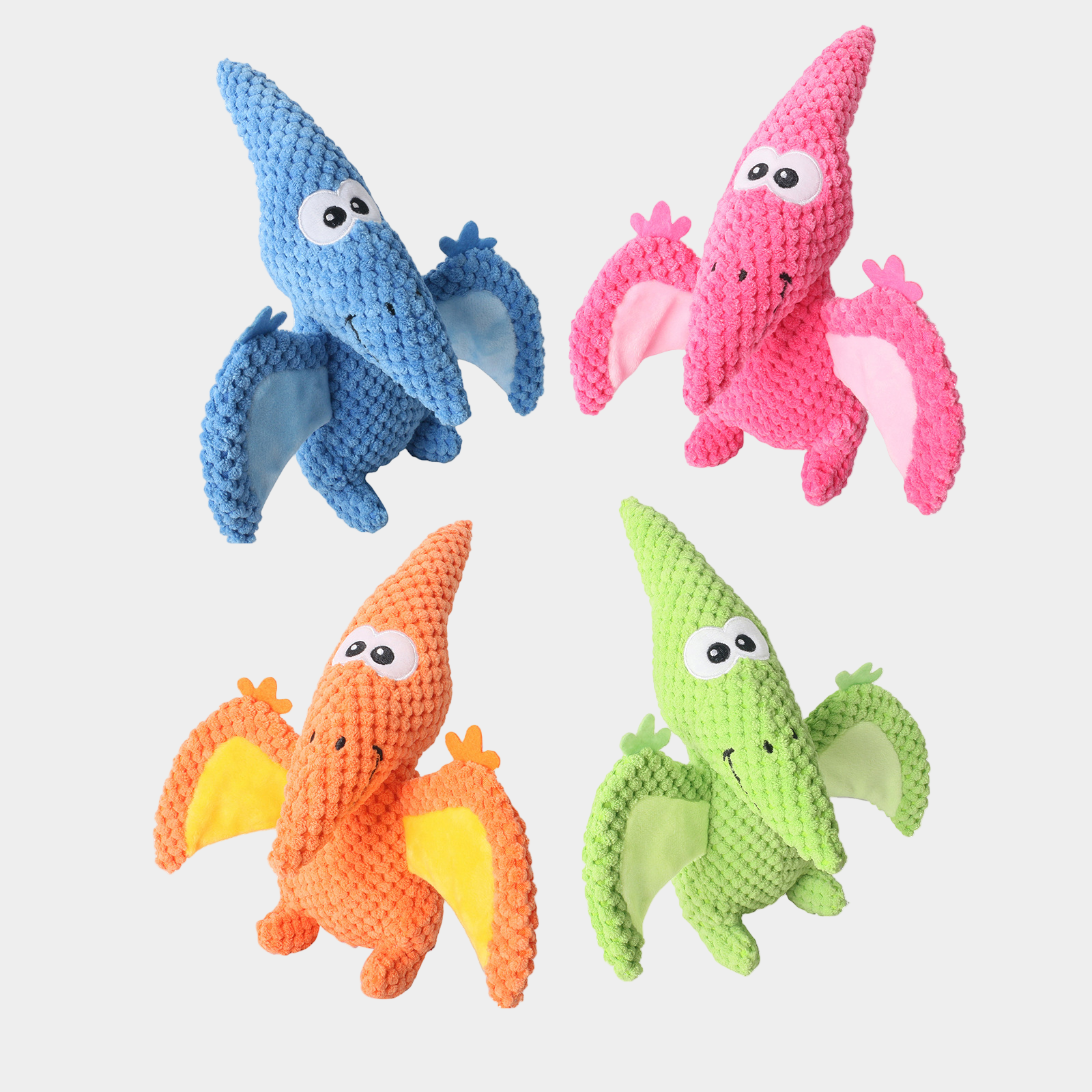 Dinosaur Plush Dog Toy