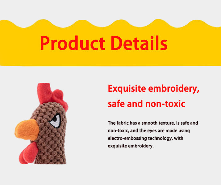 Chicken Plush Pet Toy