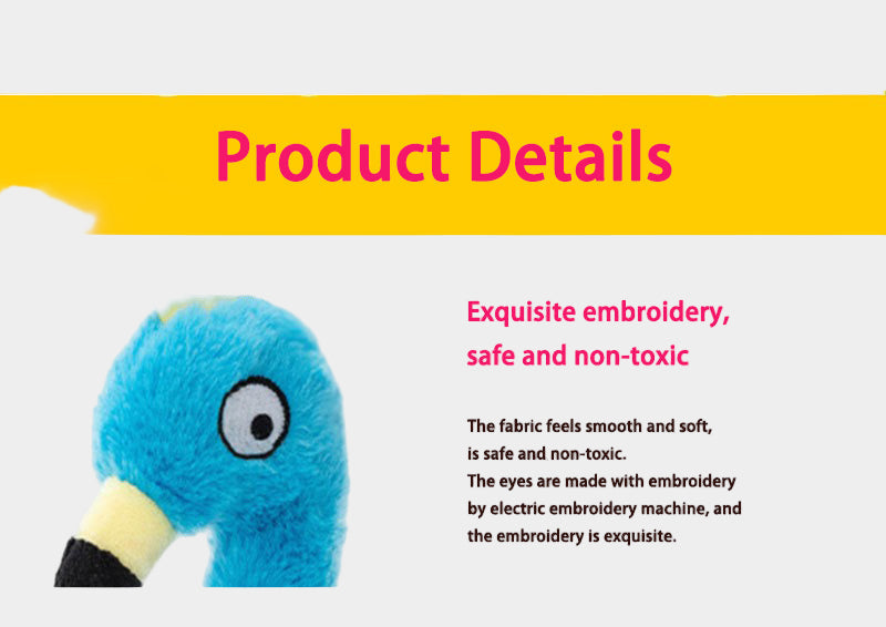 Flamingo Plush Pet Toy