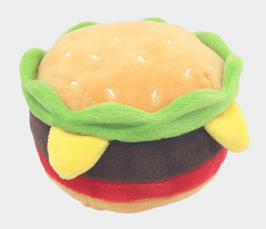 Plush Pet Toy Hamburg Pizza Chips