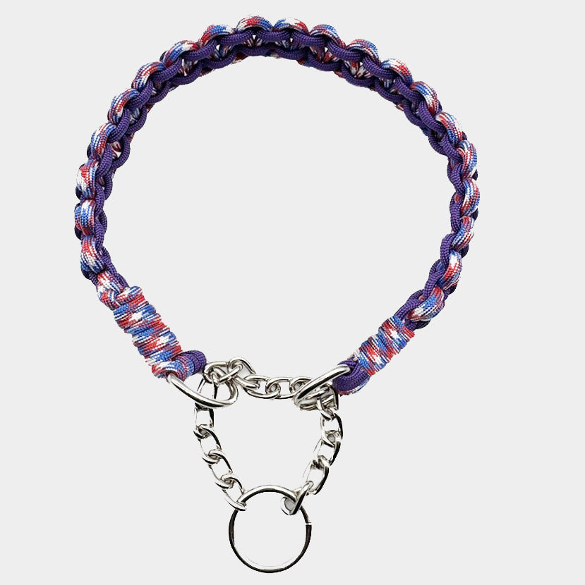 Handmade DIY Colorful Weaved Dog Collar