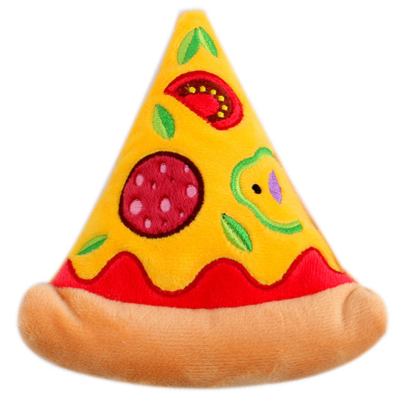 Plush Pet Toy Hamburg Pizza Chips