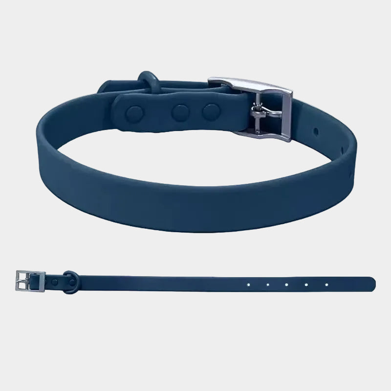 Non-toxic Waterproof Adjustable Dog Collar with Cute Silicone Letters