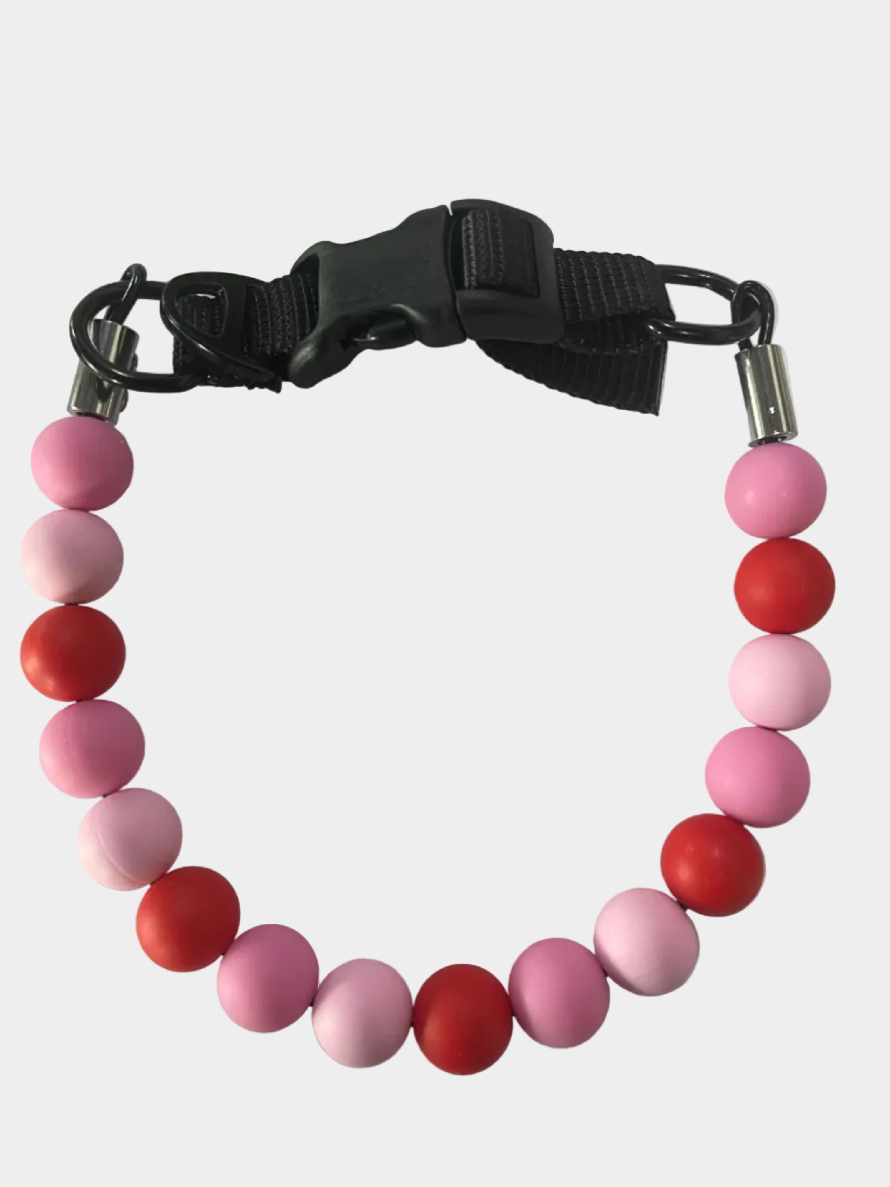 Personalized Custom Name Silicone Non-toxic Beaded Adjustable Pet Collar