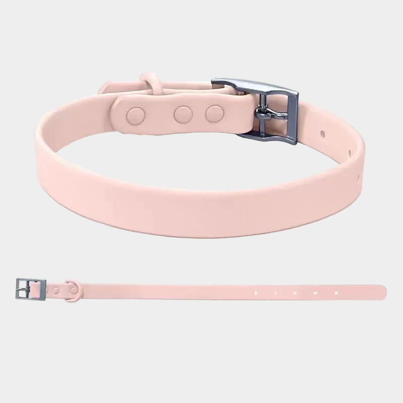 Non-toxic Waterproof Adjustable Dog Collar with Cute Silicone Letters