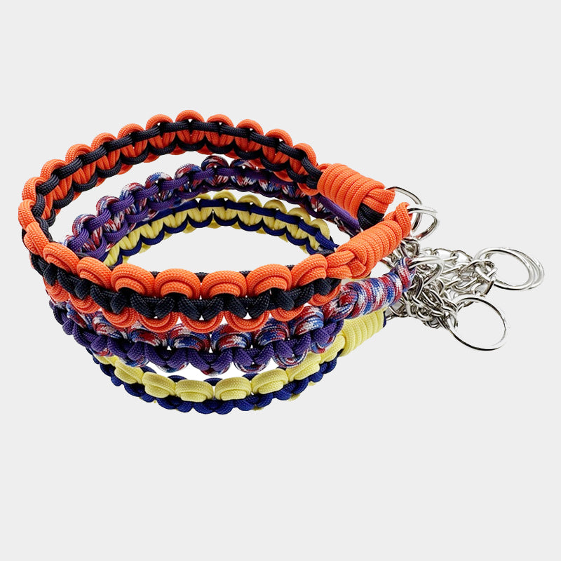 Handmade DIY Colorful Weaved Dog Collar